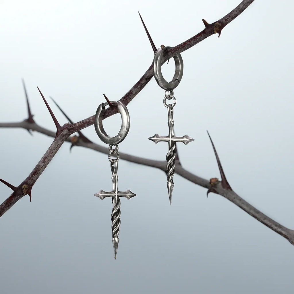 LONGINUS ASCENSION NAIL EARRINGS