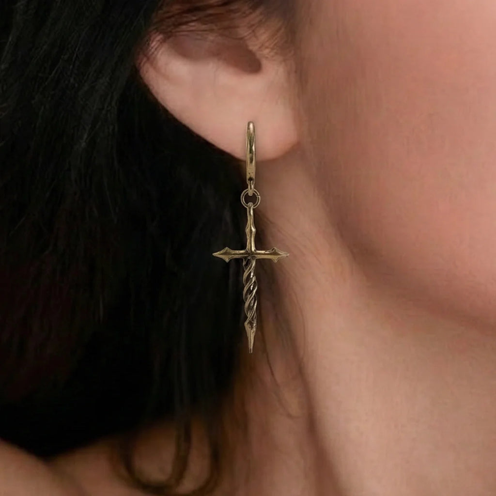 LONGINUS ASCENSION NAIL EARRINGS